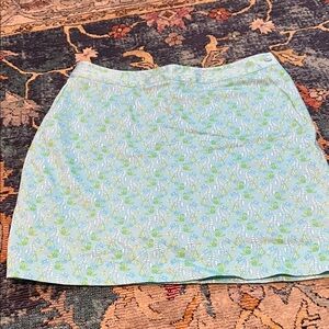 Floral Blue and Green Women's Skort